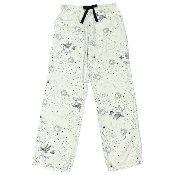 Women's VICTORIA'S SECRET Dreamer Mint Celestial Flannel Pajama Set- Size XS - Picture 5 of 14